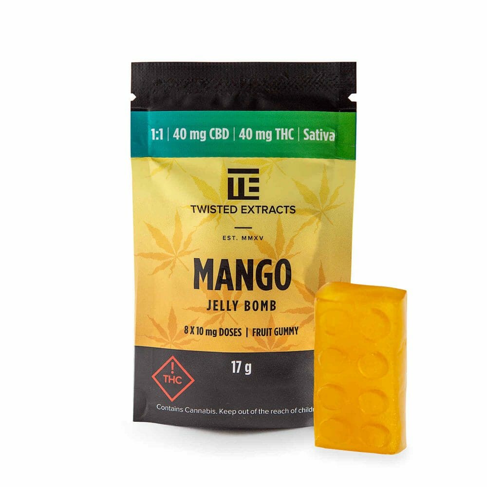 Twisted Extracts - Mango 1:1 Jelly Bomb- Sativa