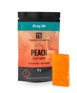Twisted Extracts – Peach CBD Jelly Bomb