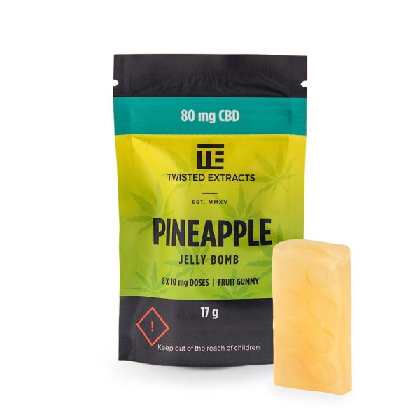 Twisted Extracts – Pineapple CBD Jelly Bomb
