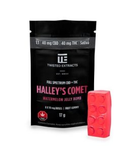Twisted Extracts Halleys Comet