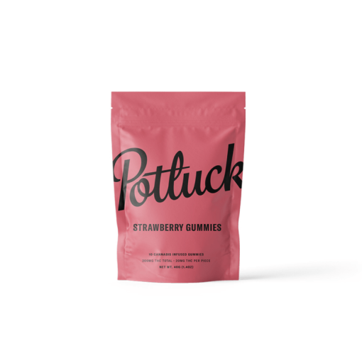 Potluck Gummies- Strawberry- 200mg THC