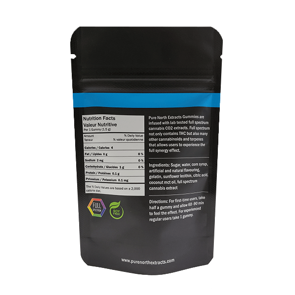 pure north extracts edibles berry blast