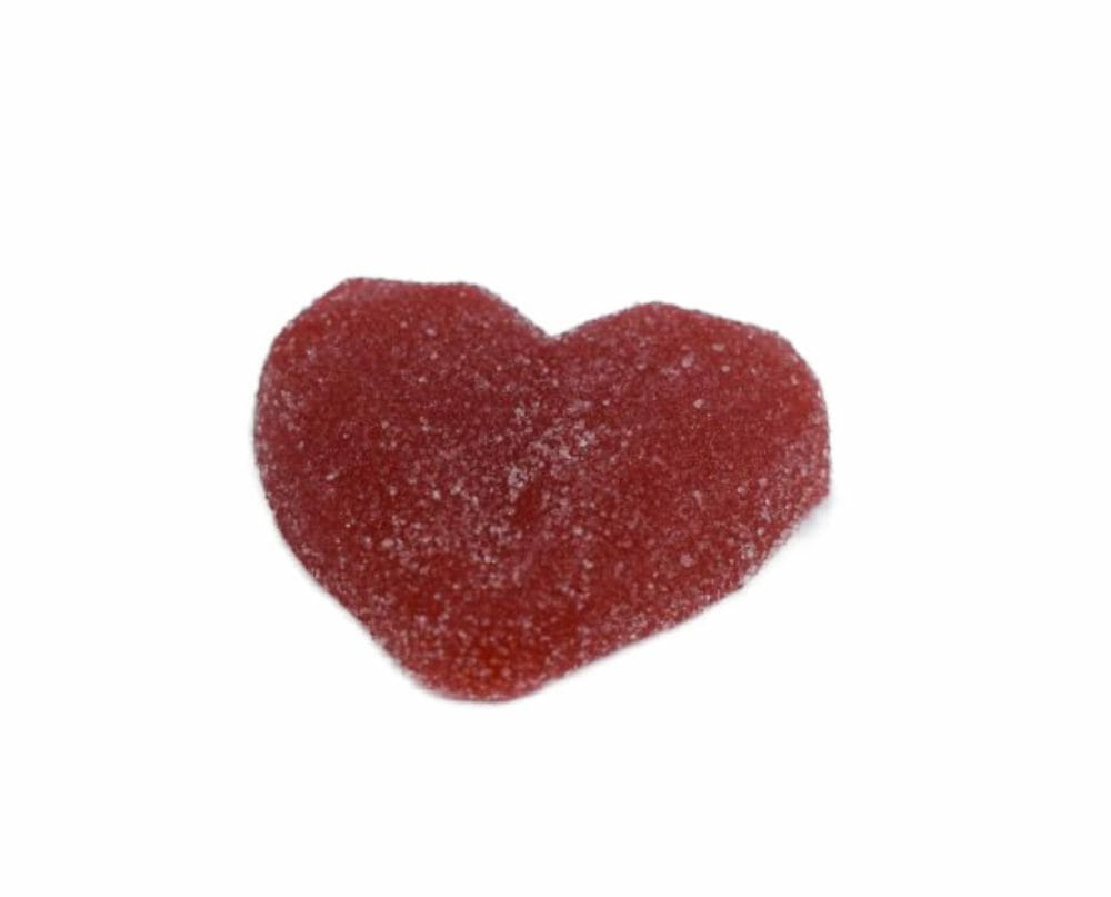 thc infused gummies strawberry heart