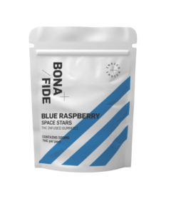 blue raspberry thc infused weed gummies