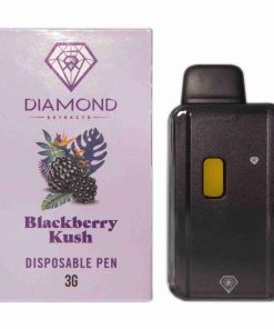 * New Hardware * Diamond Concentrates 3 Gram Disposable (Distillate) – Blackberry Kush (Indica) (3 Gram)