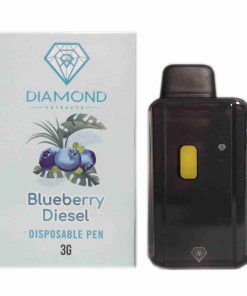 * New Hardware * Diamond Concentrates 3 Gram Disposable (Distillate) – Blueberry Diesel (Indica) (3 Gram)