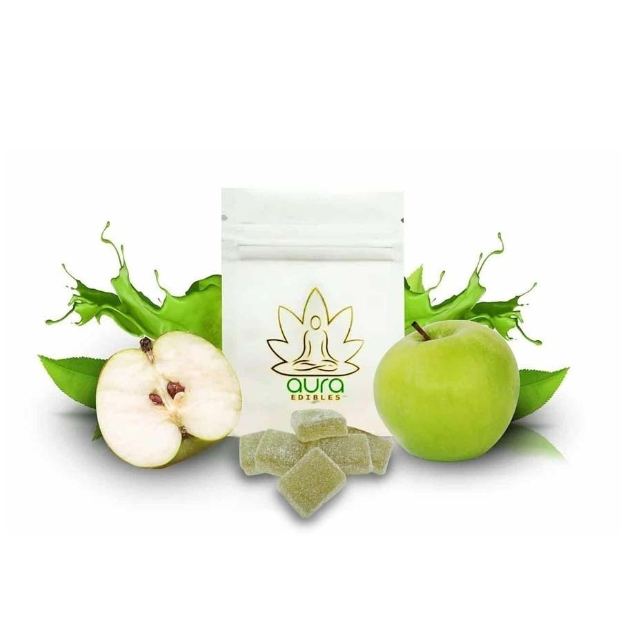 indica edibles 200mg green aple flavor