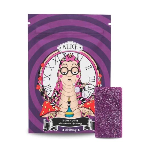 sour grape mushroom gummy