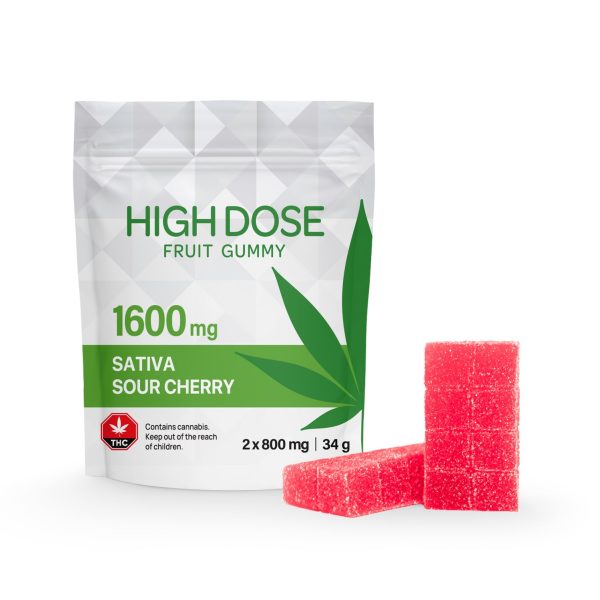 High Dose gummy 1600mg cherry