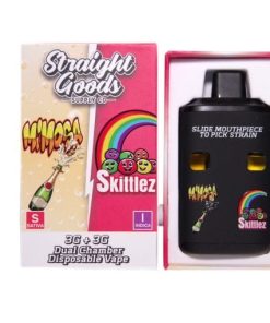 Straight Goods Dual Chamber Vape – Mimosa + Skittles (3 Grams + 3 Grams)