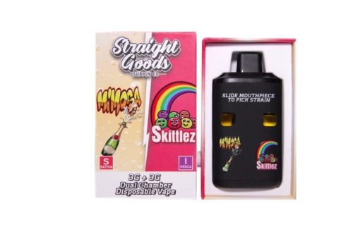 Straight Goods Dual Chamber Vape – Mimosa + Skittles (3 Grams + 3 Grams)