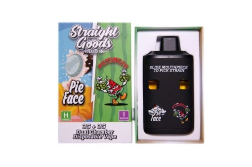 Straight Goods Dual Chamber Vape – Pie Face + Watermelon (3 Grams + 3