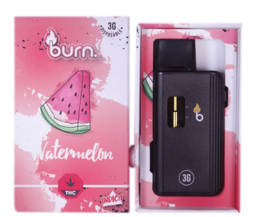 Burn. 3 Gram Disposable Vapes – Watermelon (3 Gram Sativa Dominant Hybrid)