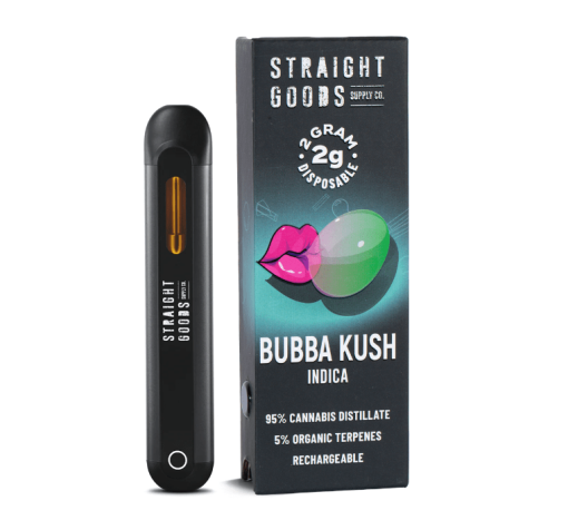 Straight Goods 2 GRAM Disposables – Bubba Kush (Indica)