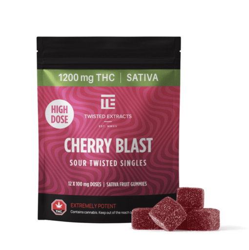 Twisted Extracts - Cherry Blast High Dose (1200 Mg THC- Sativa)