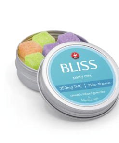 Bliss Party Mix THC Gummies - 250mg THC (10 x 25mg/piece)