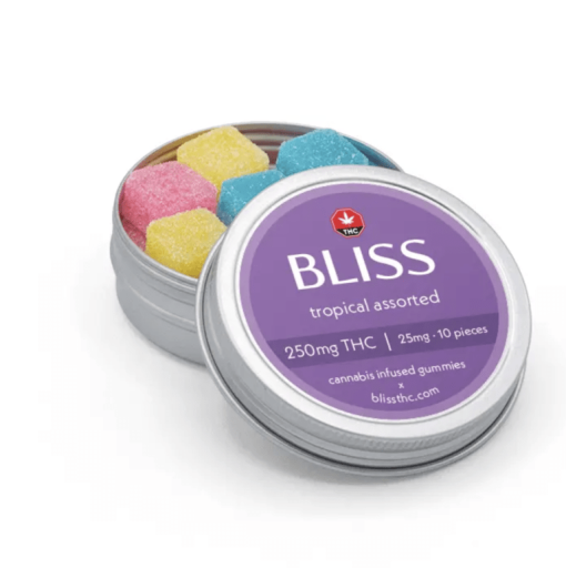 Bliss Tropical Assorted THC Gummies - 250mg THC (10 x 25mg/piece)