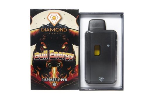 Diamond Concentrates 3 Gram Disposable (Distillate) – Bull Energy (Indica) (3 Gram)