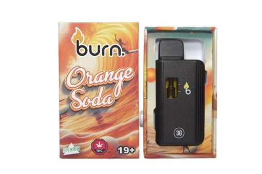 Burn. 3 Gram Vape – Orange Soda (Sativa Dominant Hybrid)