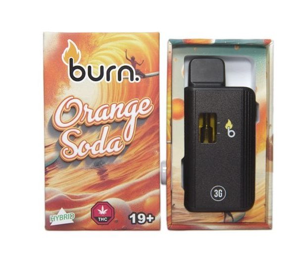 Burn. 3 Gram Vape – Orange Soda (Sativa Dominant Hybrid)