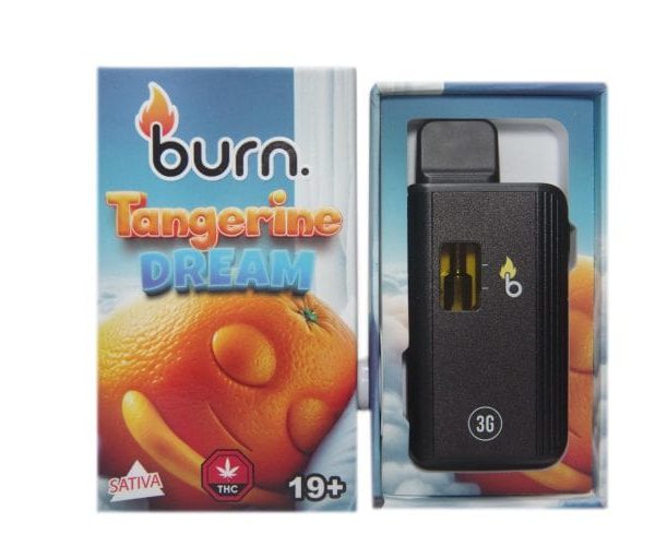 Burn. 3 Gram Vape – Tangerine Dream (Sativa Dominant Hybrid)