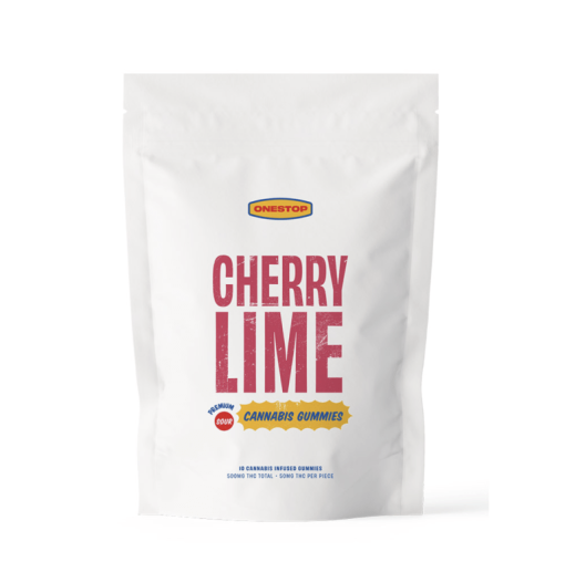 OneStop – Sour Cherry Lime THC Gummies 500mg (10 x 50mg)