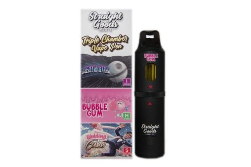 NEW!! Straight Goods Triple Chamber Vape – Death Star + Bubble Gum + Wedding Cake (3 Grams + 3 Grams + 3 Gram)
