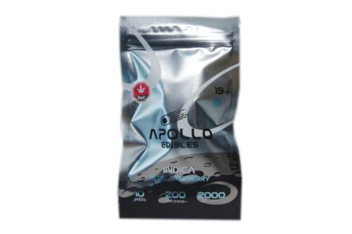 *NEW!* Apollo Edibles – Blue Raspberry Shooting Stars 2000mg THC Indica