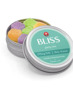Bliss Party Mix THC Gummies - 375mg THC (15 x 25mg/piece)