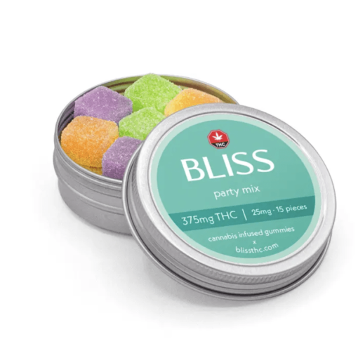 Bliss Party Mix THC Gummies - 375mg THC (15 x 25mg/piece)