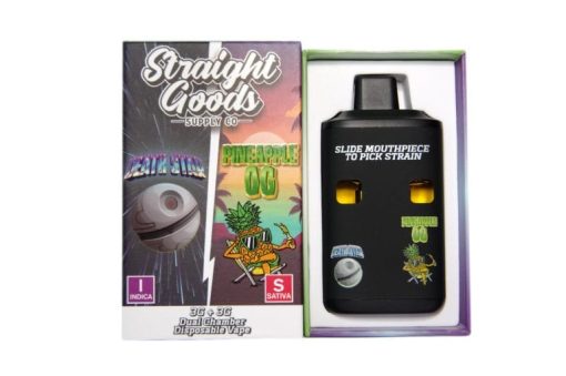 Straight Goods Dual Chamber Vape – Death Star + Pineapple OG (3 Grams + 3 Grams)