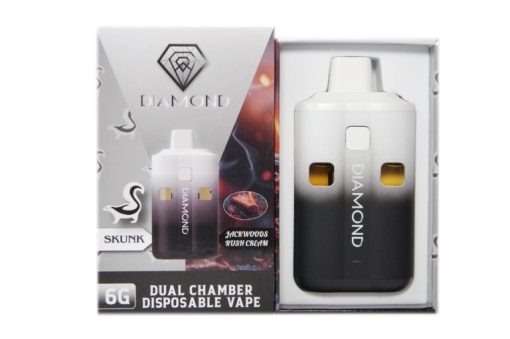 Diamond Concentrates Dual Chamber Vape – Skunk + Jackwoods Rush Cream (3 Grams + 3 Grams)