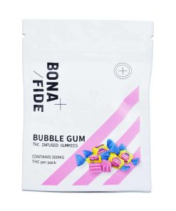 BRAND NEW!! Bonafide – Bubblegum Fruit Cube Gummies- 300mg THC (Sativa)