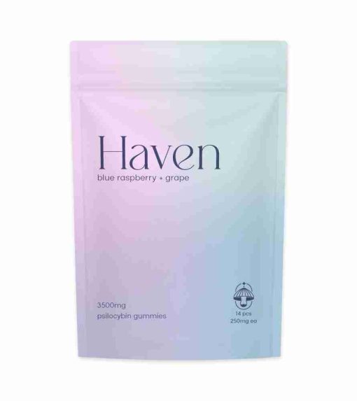 Haven – Blue Raspberry & Grape (3500mg Psilocybin Gummies)