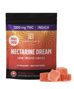 Nectarine Dream High Dose Twisted Singles (1200 Mg THC, Indica)