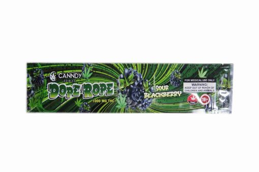 Canndy Edibles – (1000mg THC) Dope Rope Sour Blackberry