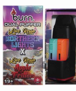 * New * Burn Duel 2 Gram Puffer – Live Resin Northern Lights x Live Resin Apple Fritter (2 Grams + 2 Gram)