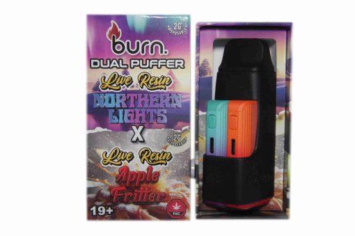 * New * Burn Duel 2 Gram Puffer – Live Resin Northern Lights x Live Resin Apple Fritter (2 Grams + 2 Gram)