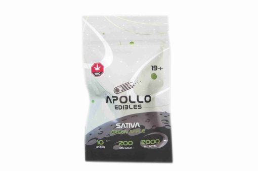 Apollo Edibles – Green Apple Shooting Stars 2000mg THC Sativa