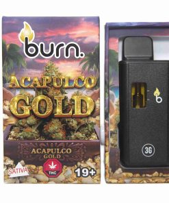 3 Gram Burn Disposable Vapes – Acapulco Gold (Sativa) (3 Gram)
