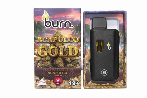 3 Gram Burn Disposable Vapes – Acapulco Gold (Sativa) (3 Gram)