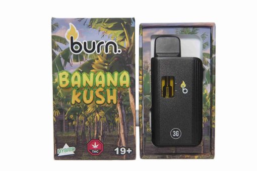 3 Gram Burn Disposable Vapes – Banana Kush (Hybrid) (3 Gram)