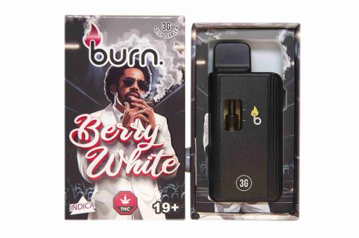 3 Gram Burn Disposable Vapes – Berry White (Indica) (3 Gram)