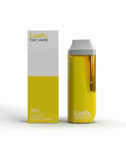 LUSH 2ML Disposable Vape – Lemon Rock Candy (Sativa)