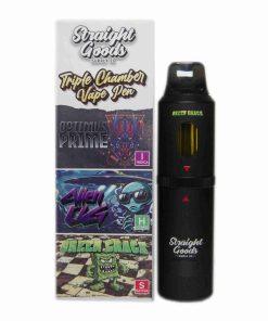 * New * Straight Goods Triple Chamber Vape – Optimus Prime + Alien OG + Green Crack (3 Grams + 3 Grams + 3 Gram)