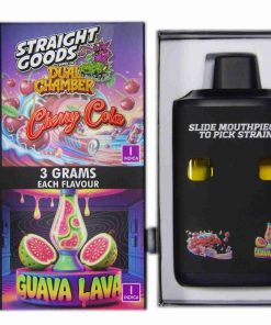 * New * Straight Goods Dual Chamber Vape – Cherry Cola + Guava Lava (3 Grams + 3 Grams)