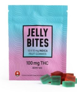 Twisted Extracts – Indica Regular Strength Jelly Bites (100 mg THC) – Berry Mix