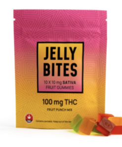 Twisted Extracts – Sativa Regular Strength Jelly Bites (100 mg THC) – Fruit Punch Mix