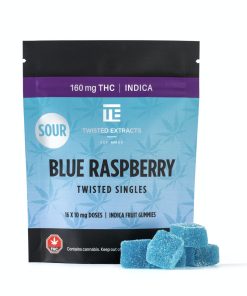 Twisted Extracts – Sour Blue Raspberry Twisted Singles (160 mg THC, Indica)