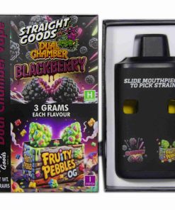 * New * Straight Goods Dual Chamber Vape – Blackberry + Fruity Pebbles OG (3 Grams + 3 Grams)